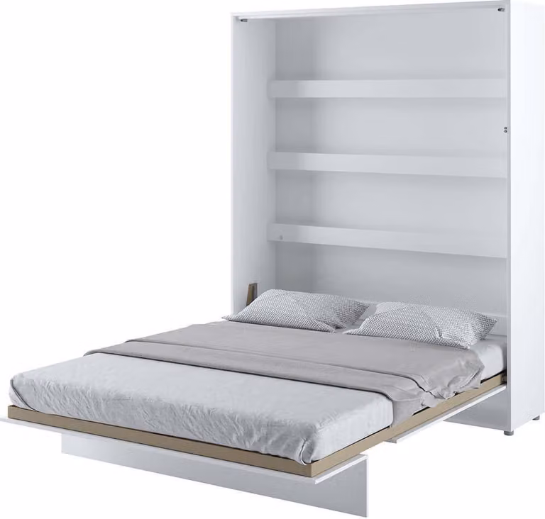 Letto a parete Armadio letto LETTO CONCEPT BC-12 Verticale 160x200 BIANCO GLANZ Letto a scomparsa a parete, letto a scomparsa ad armadio, armadio con letto a scomparsa integrato, letto funzionale incl. rete a doghe