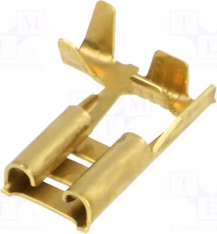 10 connettori a crimpare: piatti, 0,8 mm, femmina, 0,5÷1 mm², 6,3 mm, per cavi isolati BM 01195