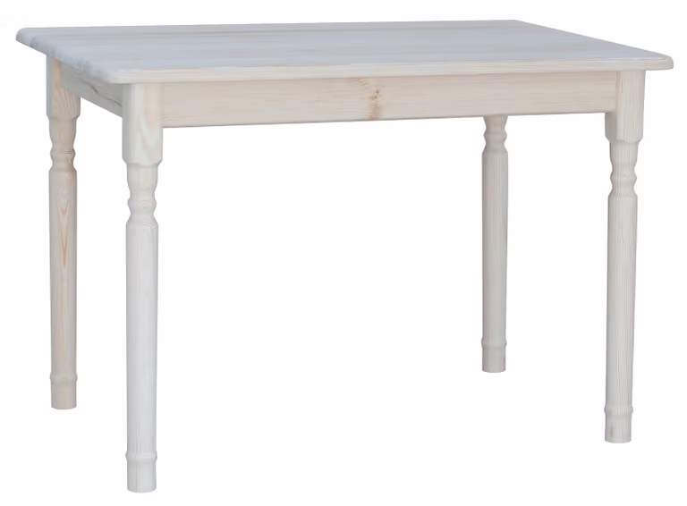 Tavolo II in legno di pino massiccio non trattato 130 x 70 cm