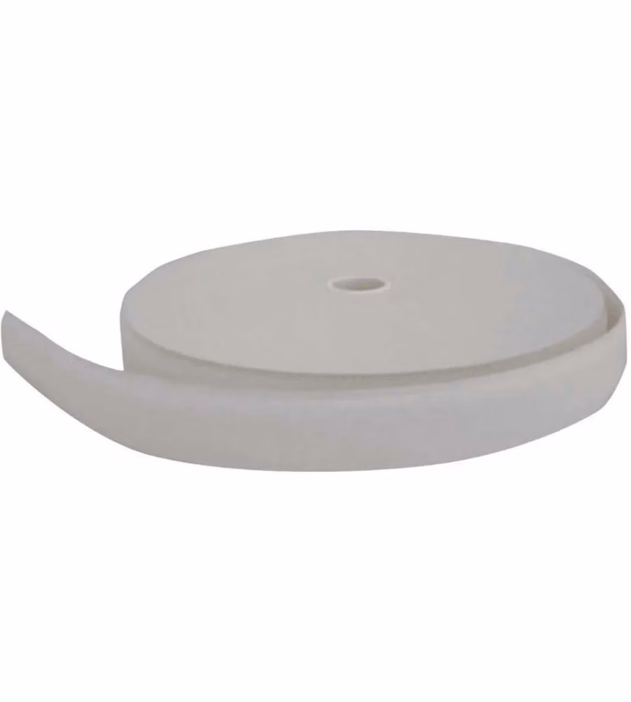 Nastro Autoagganciante Adesivo Velcro Bianco Femmina 500mm x 25m