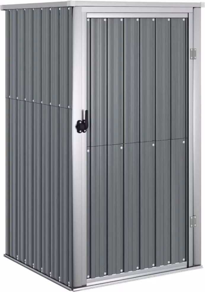Capanno per Attrezzi Grigio 88x89x161 cm in Acciaio Zincato