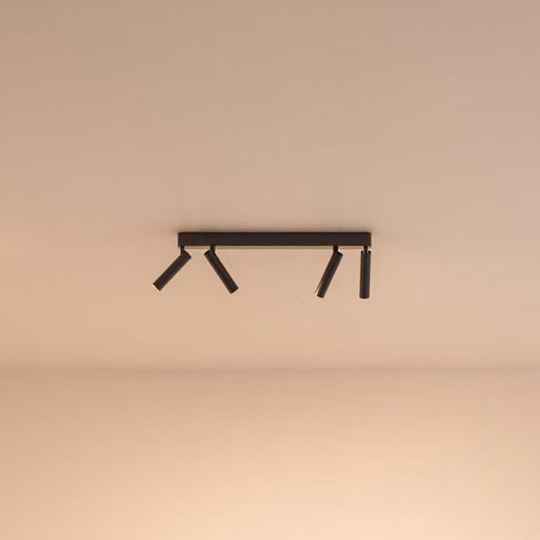 Wever & Ducré Lighting WEVER DUCRÉ Faretto da soffitto LED Match 4.0 nero 2.700 K 4.0, dimmerabile, Nero, Soggiorno / Sala da pranzo, Alluminio, Moderno, Downlight