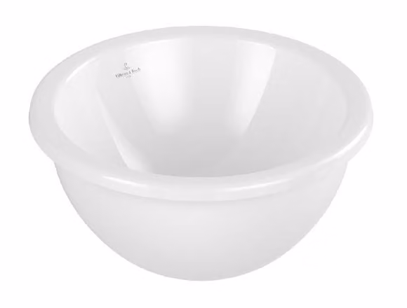 Villeroy & Boch Loop&Friends - Lavabo da incasso, diametro 380 mm, con sfioratore, bianco alpino 4A520001