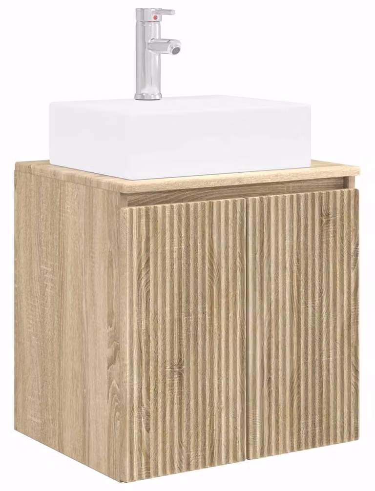 Mobile Lavabo da Parete Rovere Sonoma 49,5 x 41 x 62,5 cm