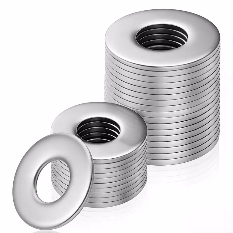 Rondelle piane M10 x 20 x 1,5 mm, in acciaio inossidabile 304, confezione da 10 pezzi, per fissaggi