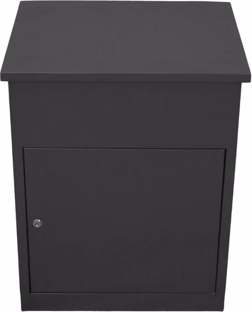 Cassetta Postale per Pacchi Smart Paketbox MONSTER SHOP in Acciaio Nero L: 58 cm, P: 46 cm, H: 36 cm