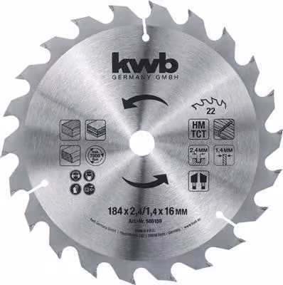 kwb 586159 Lama circolare 184 x 16 mm 1 pz