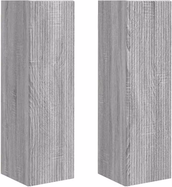 Mobile TV da parete moderno 30 x 31 x 100 cm funzionale ed essenziale soggiorno in legno ingegnerizzato grigio sonoma 02_0054998
