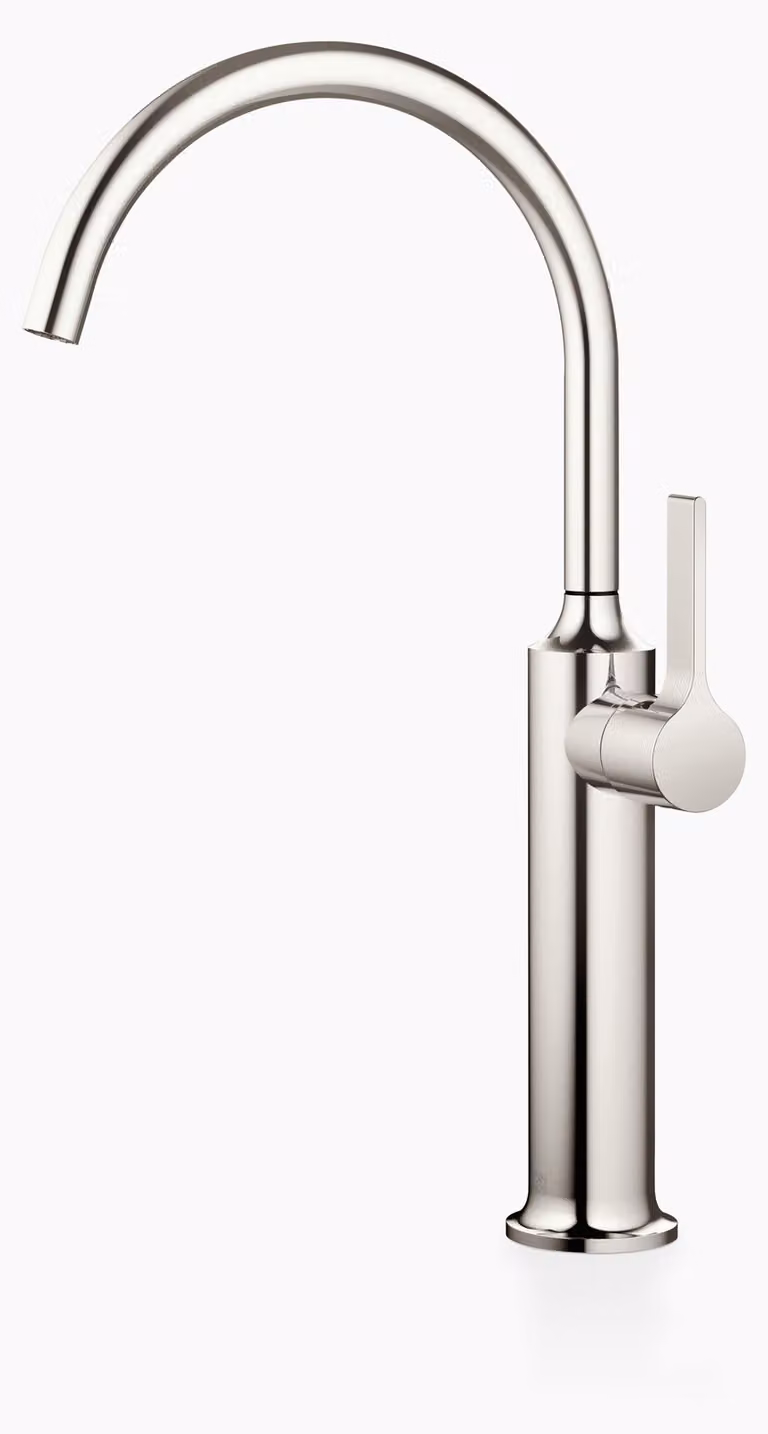 Dornbracht VAIA Mitigeur monocommandé pour lavabo avec pied surélevé sans vidage, saillie 201 mm, 33534809-08, 33534809-08
