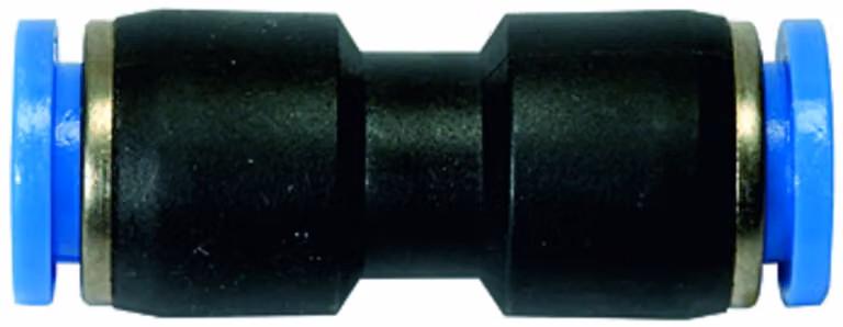 Connettore diritto Riegler serie blu per tubo esterno Ø 6 mm - 109794