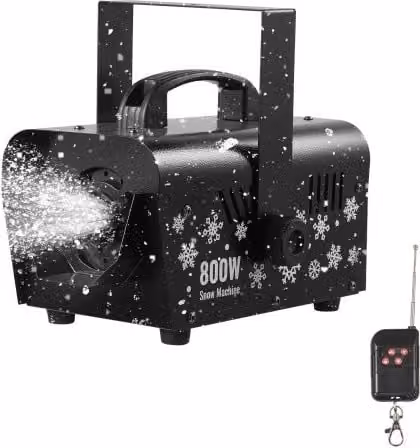 VEVOR Macchina per Neve Artificiale Portatile da 1500 W, Colore Nero, L/P/H: 44,5 x 31,0 x 44,0 cm
