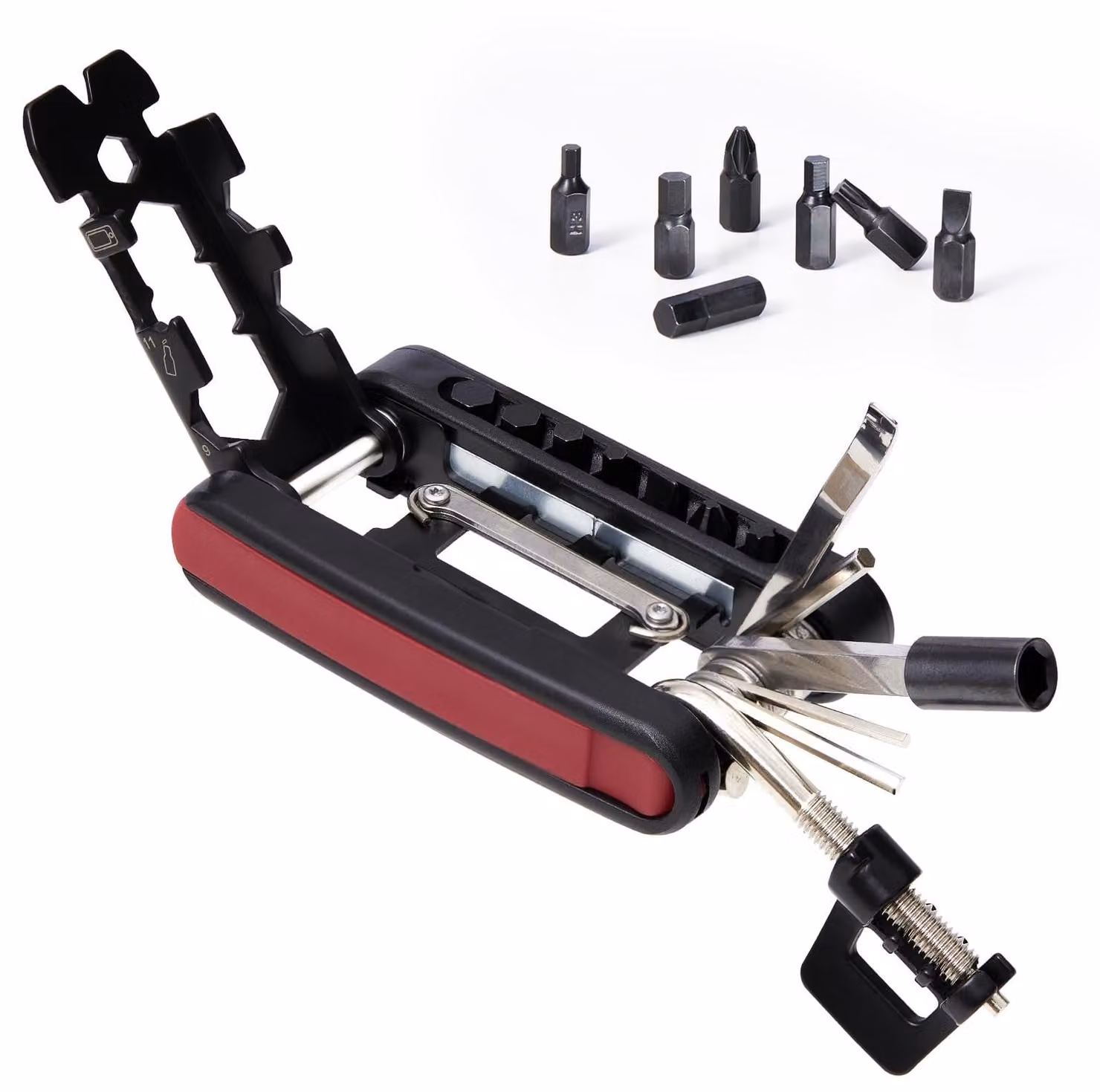 Solidchoice - Kit multifunzione per la manutenzione della bicicletta, set di 25 utensili