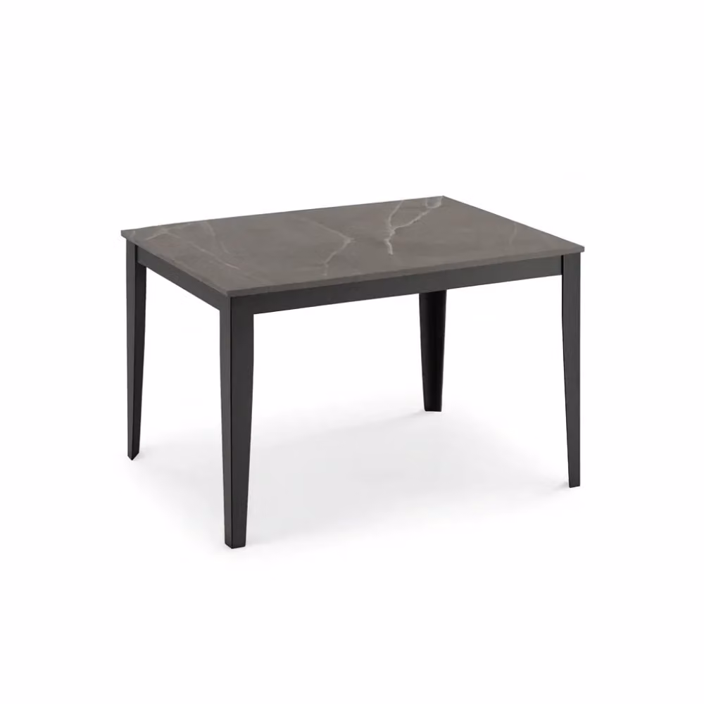 Tavolo da pranzo allungabile Moon Duzzle effetto marmo antracite e nero L: 156-316 cm, P: 90 cm, H: 76 cm – 2