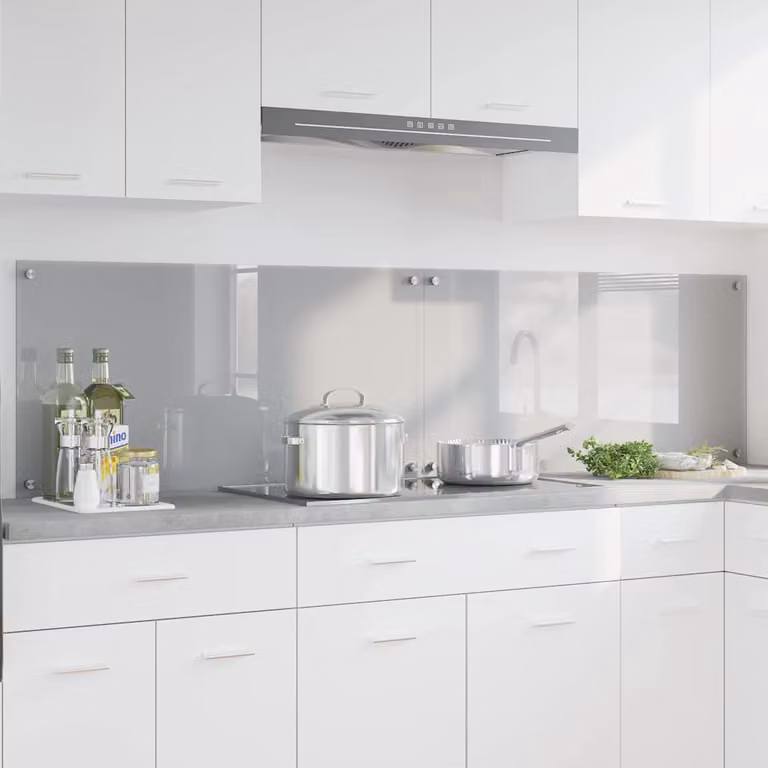 Set di 2 schienali da cucina vidaXL colore grigio chiaro, L 100 cm x H 50 cm