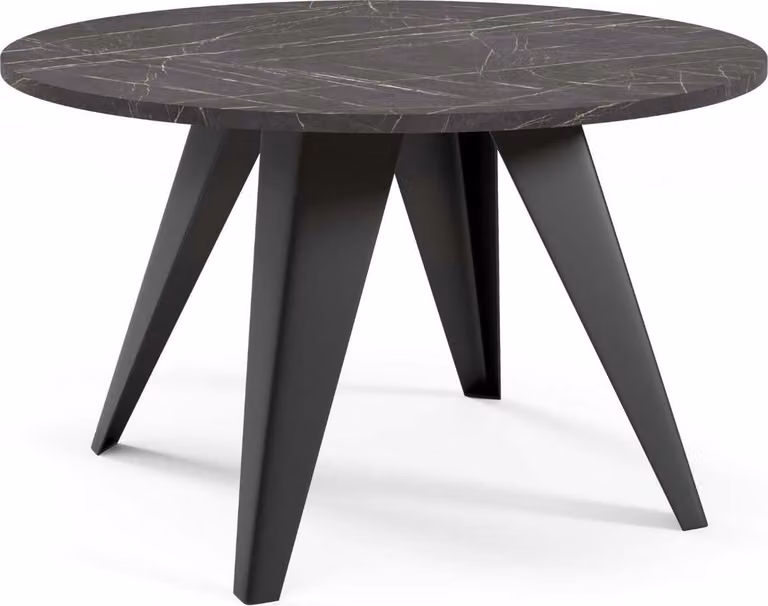 FURNLUX Tavolino Fare Black 75cm / Colore principale: Nero / Dimensioni: 75 x 50 x 75 cm