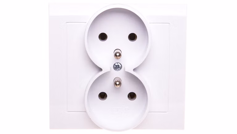 KIER Presa doppia s/u bianco GP-2WZ/00