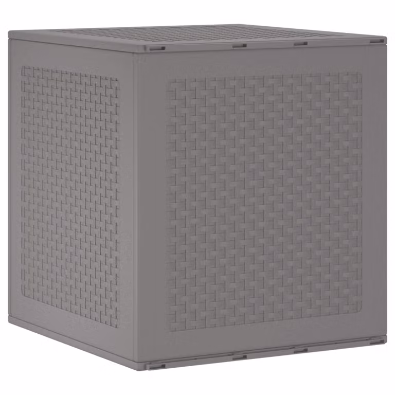 Scatola di stoccaggio vidaXL in plastica grigio opaco L: 55 cm, P: 53 cm, H: 57 cm