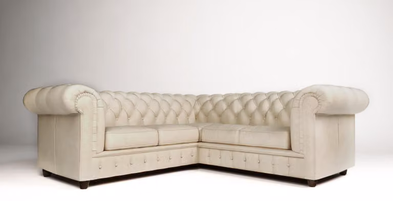 Chesterfield Ecksofa L-Form Design Couch Polster Sitz Sofa Eck