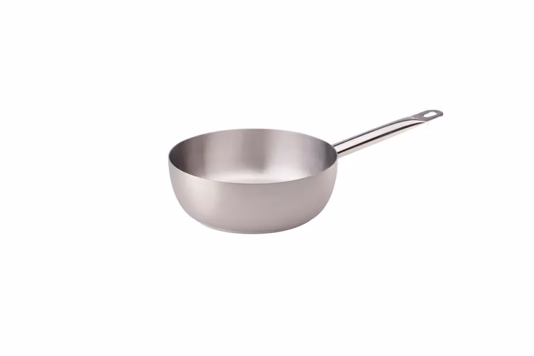 Casseruola Conica in acciao inox per induzione, un manico, diam. 18cm