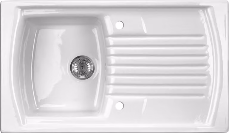 1-bowl ceramic sink with drainer