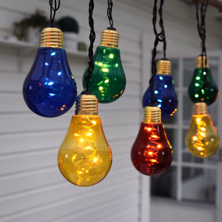 Stelle LED 'Glow', 10 pezzi, colorate