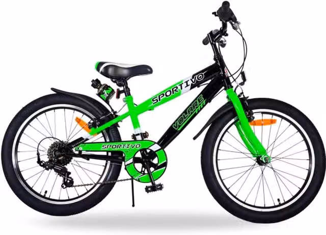 Bicicletta da bambino Tecnobike Shop Volare Sportivo 20 pollici con 7 velocità, colore verde – 1
