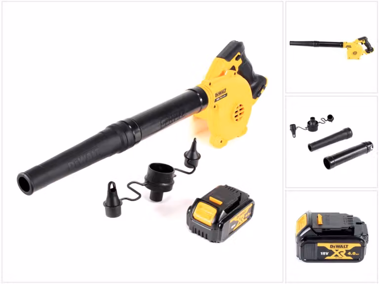 Soffiatore/soffiatore a batteria DeWalt DCV 100 N 18 V + 1 x batteria DCB 182 4,0 Ah - senza custodia, senza caricabatterie