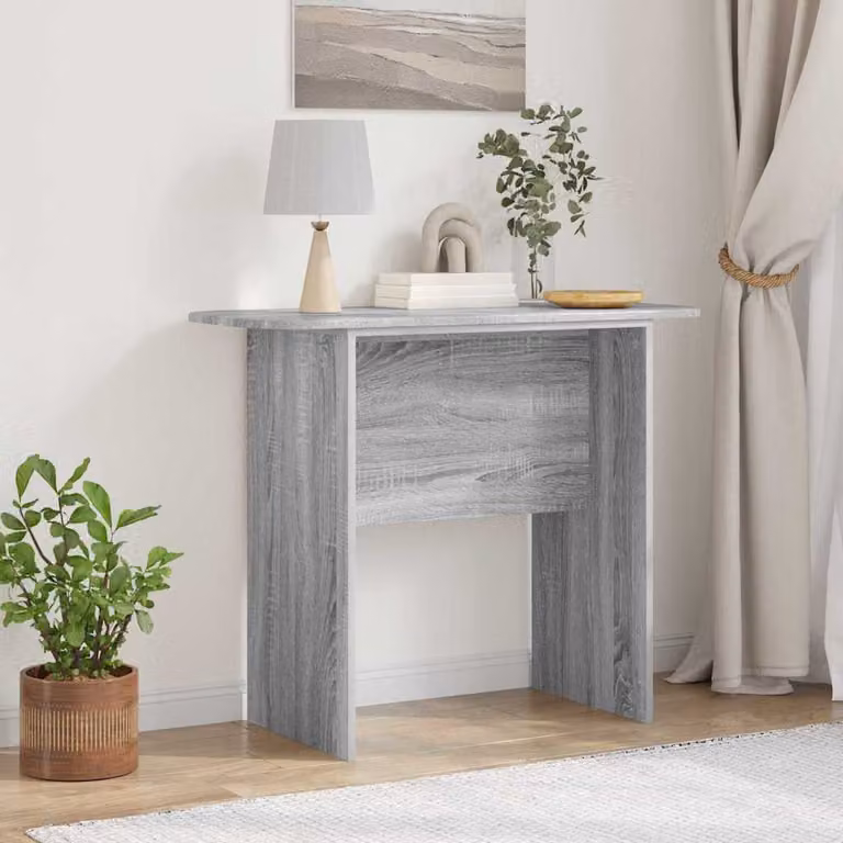 vidaXL Tavolo consolle moderno in MDF Grigio, L 93 x P 40 x H 75 cm