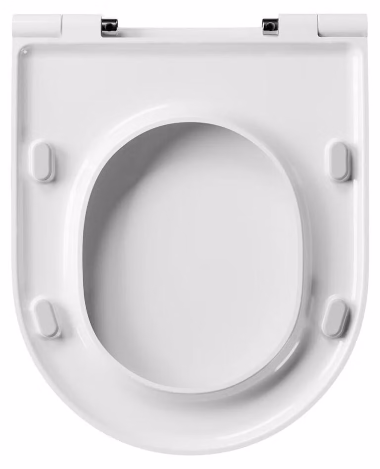 Sedile WC FLO, SLIM, chiusura ammortizzata, bianco