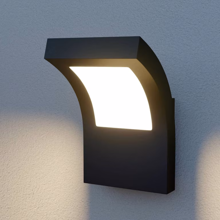 Applique da esterni a LED Advik Arcchio, Nero, Alluminio, Moderno, Applique LED da esterni