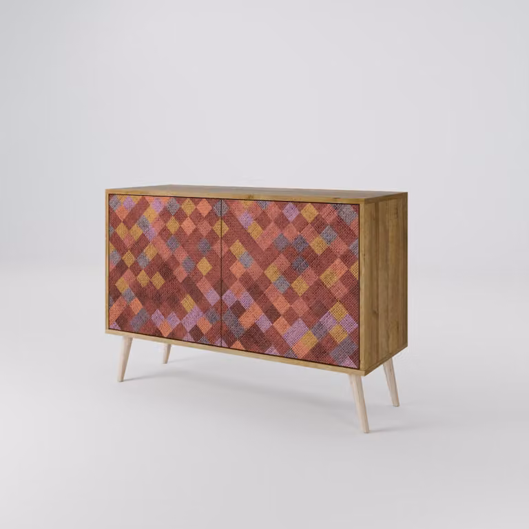 Cassettiera Spacerebels a 2 ante - credenza cassettiera - credenza alta - mobile guardaroba - soggiorno camera da letto - 57,5×111×42 (HxLxP)