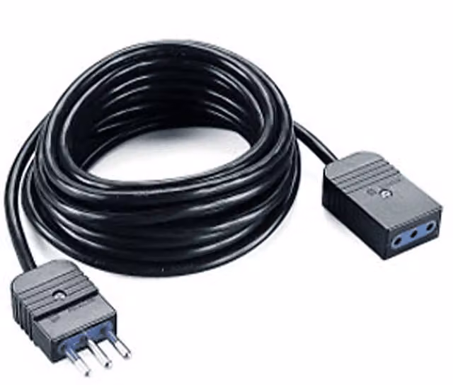Prolunga elettrica Poly Pool con cavo da 5 m, spina e presa 10A 2P+T, colore nero – 2