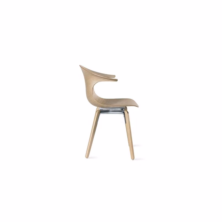 Sedia Loop 3D Wood wooden legs Infiniti Design