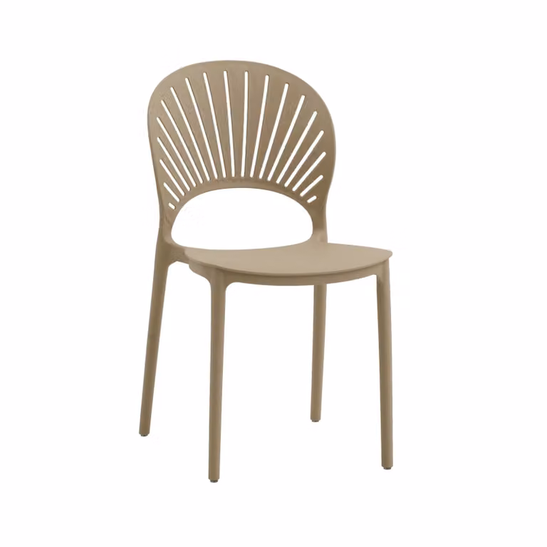 Set di sedie GIBILTERRA in polipropilene beige, impilabili