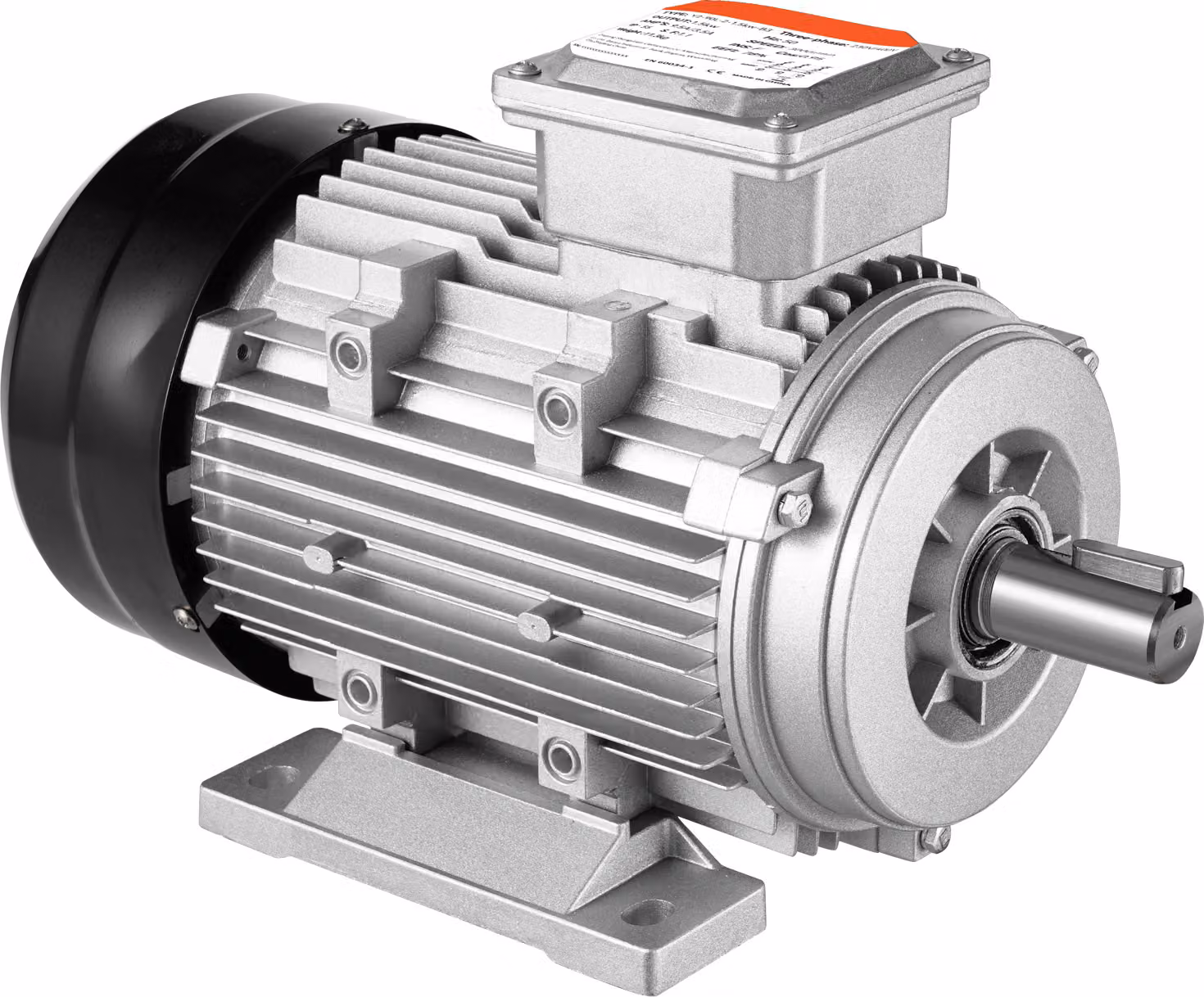 SucceBuy Motore elettrico da 2,2 kW 2890 giri/min, AC 400 V 4,7 A, 90 l, telaio B3. albero scanalato da 24 mm, rotazione destra/sinistra. Adatto per macchine agricole e attrezzature generiche