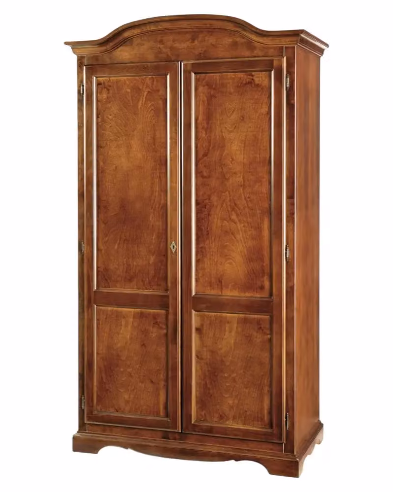 Armadio in legno stile arte povera con 2 ante Mobili 2G colore noce L: 107 cm, P: 55 cm, H: 197 cm – 3