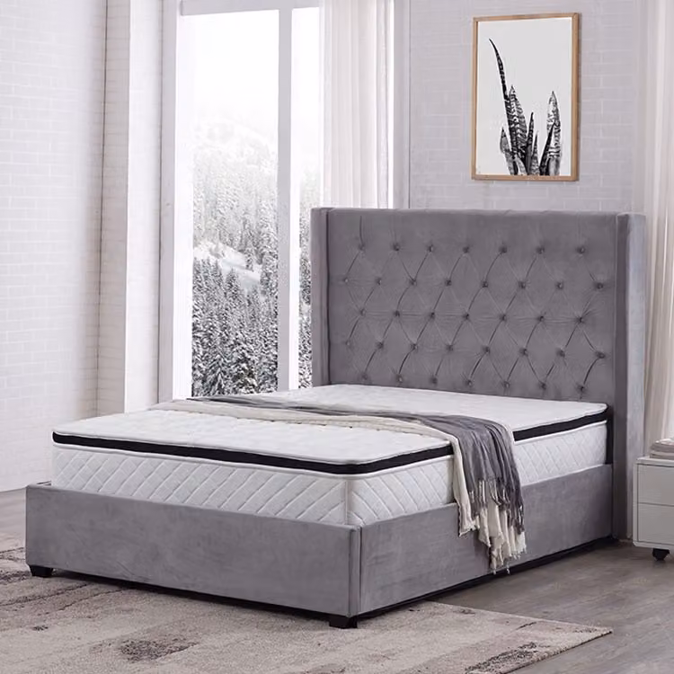 Bett Chesterfield Polsterbett Luxus Schlafzimmer Design Betten Leder