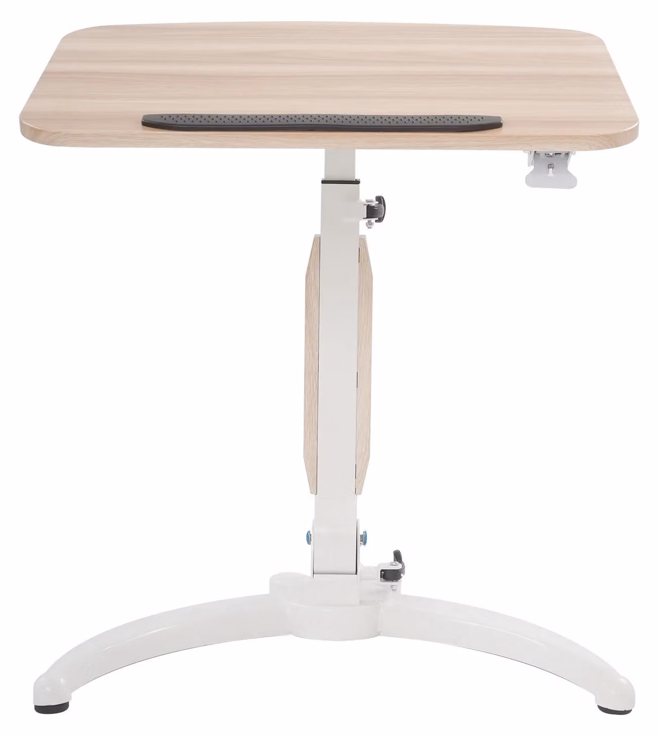 Tavolo pieghevole per laptop - Scrivania regolabile in altezza - Scrivania per computer - Piano rettangolare in truciolato - Scrivania pieghevole - Adatta per scuola e ufficio - Aspetto in legno