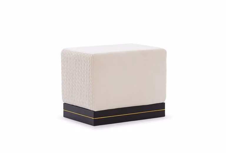 Comodino imbottito IMELDA - crema