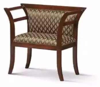 Esszimmer Holz Stühle Polster mit Armlehne Stuhl Braun Design Wohnzimmer