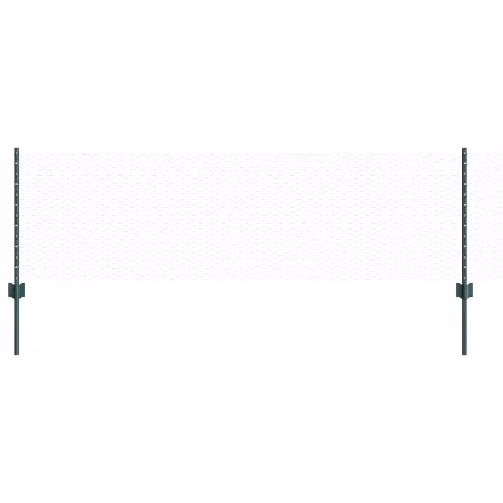 Recinzione esagonale con palo vidaxl in acciaio e PVC verde L: 100 cm, H: 60 cm, P: 40 cm – 2