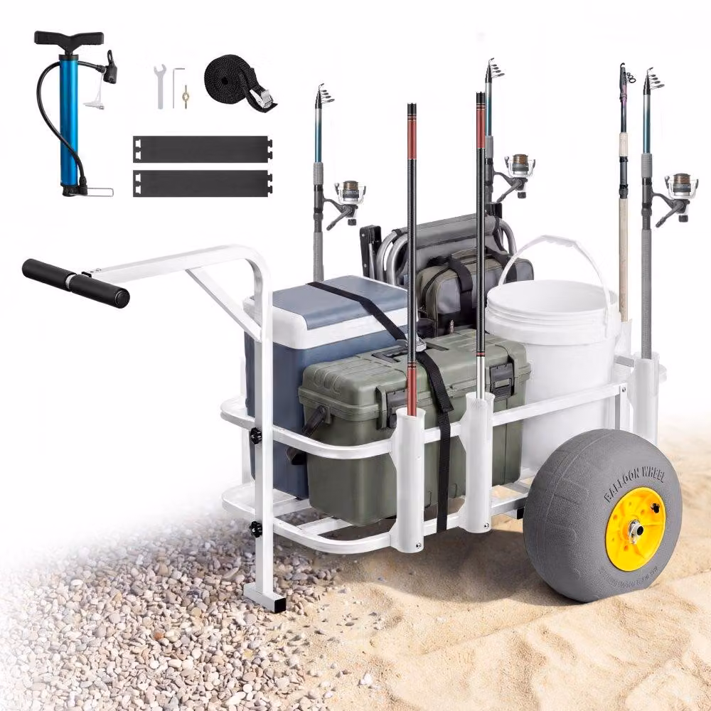 Carrello trasportabile pieghevole - Capacità di carico: 90,7 kg - Diametro delle ruote: 330 mm - Telaio Acciaio al carbonio