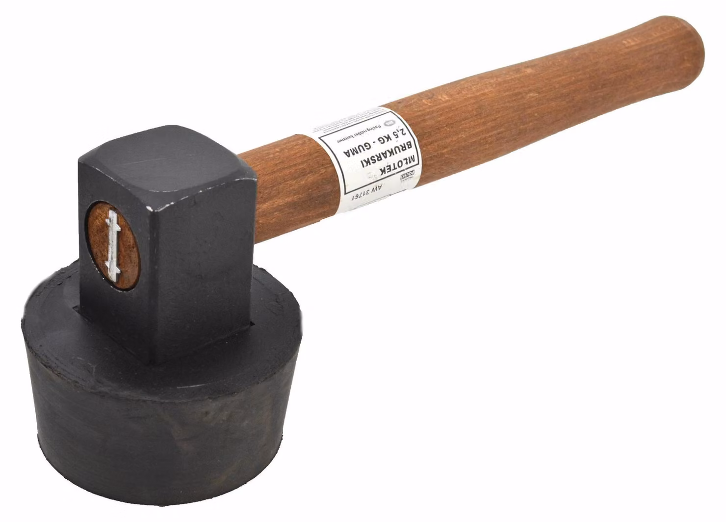 Martello per pavimentazione, martello di gomma da 2,5 kg con rivestimento in gomma