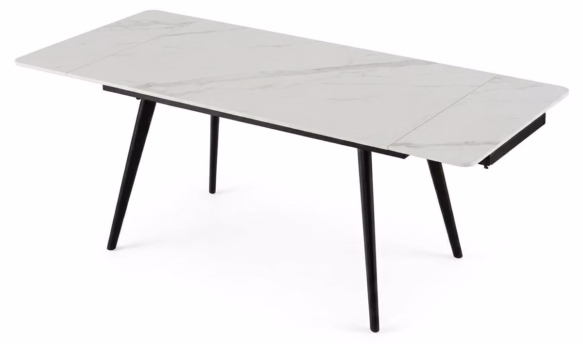Tavolo da pranzo in metallo e Vetroceramica, design moderno, comfort, ideale per l'arredamento contemporaneo