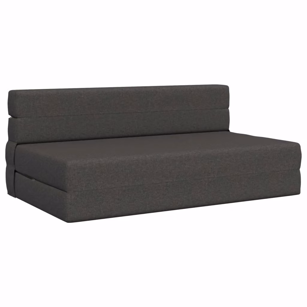 Divano Letto Pieghevole Moderno vidaXL in Tessuto Grigio L: 152 cm, P: 86,5 cm, H: 60 cm – 2