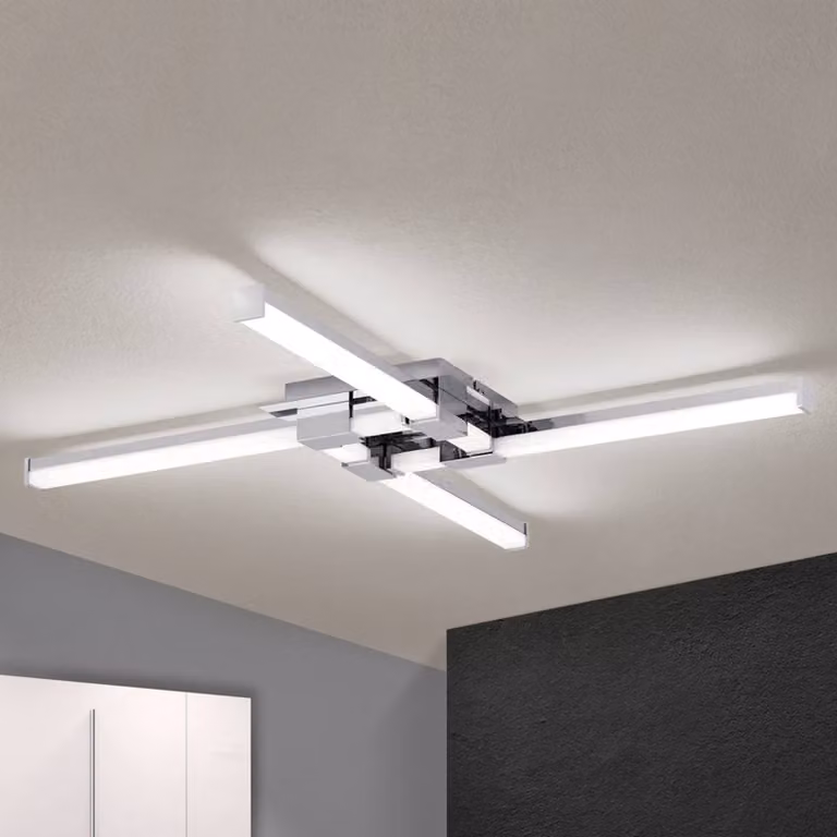 ORION Plafoniera Argo, Cromo / Argento, Bagno, Metallo, Moderno, Plafoniera