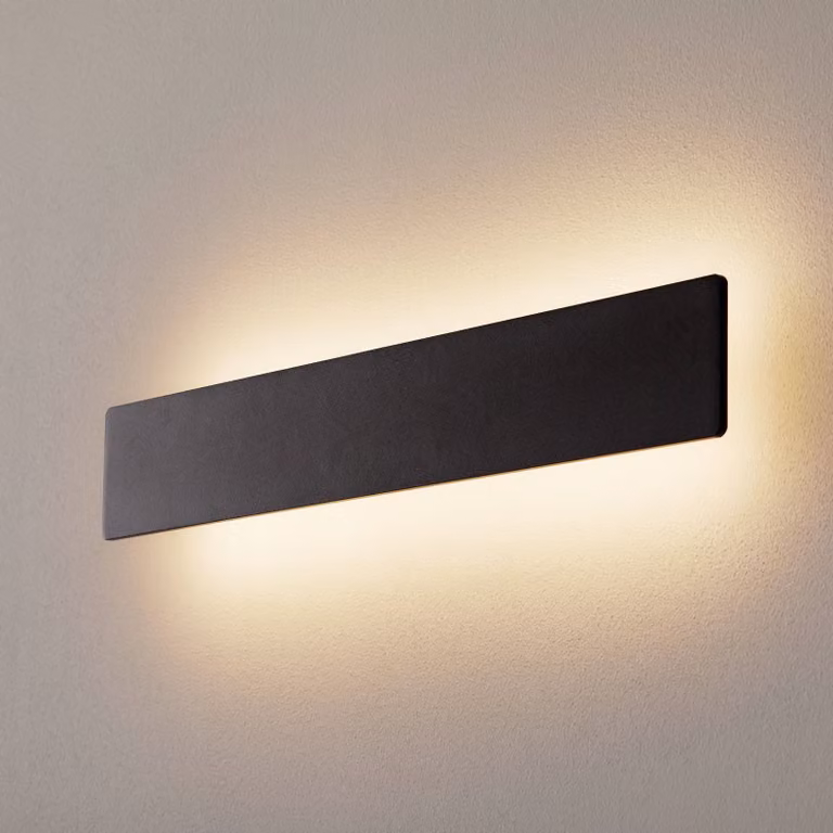 IDEAL LUX Applique da parete a LED Zig Zag, Nero, Corridoio, Alluminio, Moderno, Applique a LED