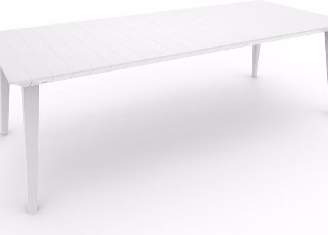 Tavolo da giardino rettangolare Keter Lima in resina bianca L: 235 cm, P: 98 cm, H: 74 cm