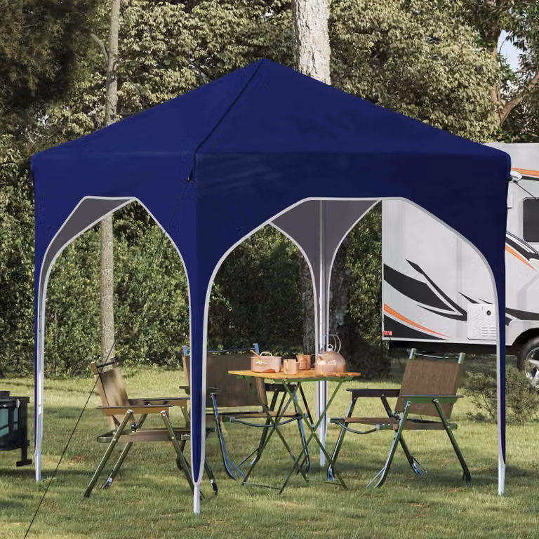 Maison Exclusive - Tenda pop-up per feste, 194 x 194 x 245 cm, colore blu