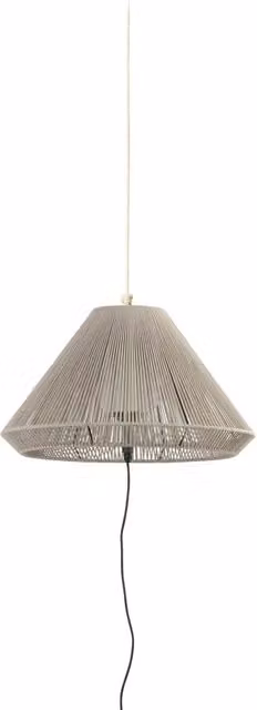 Faro Barcelona 71584-09 - SAIGON OUT C70 Lampada portatile e sospensione grigia/beige hole cap